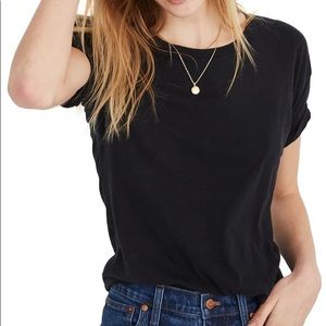 Madewell Black Whisper Cotton Crewneck Tee